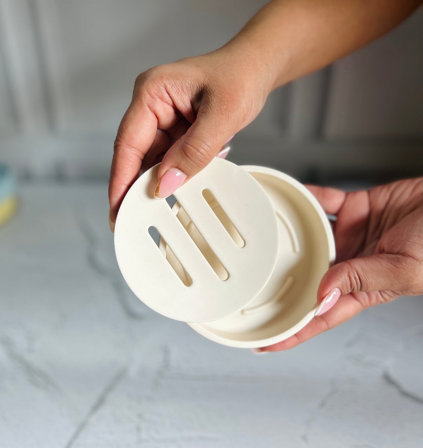 Drain and Detach Jesmonite Soap Dish